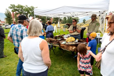 US Forest Service visit Yellowstone - Bear safety demonstrations