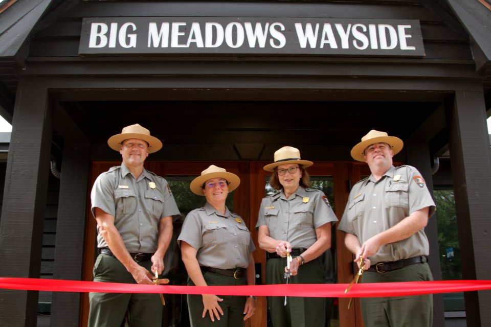 Big Meadows Wayside Ribbon Cutting