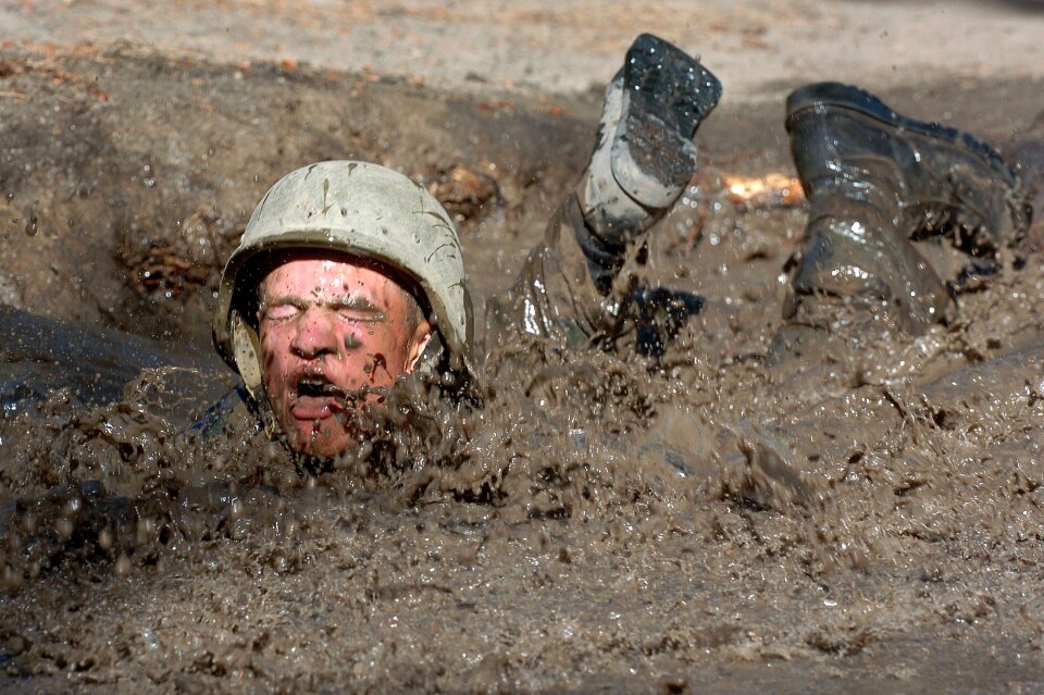 Soldier military pit