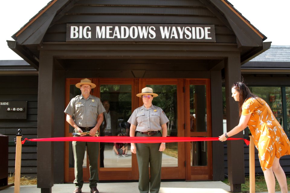 Big Meadows Wayside Ribbon Cutting