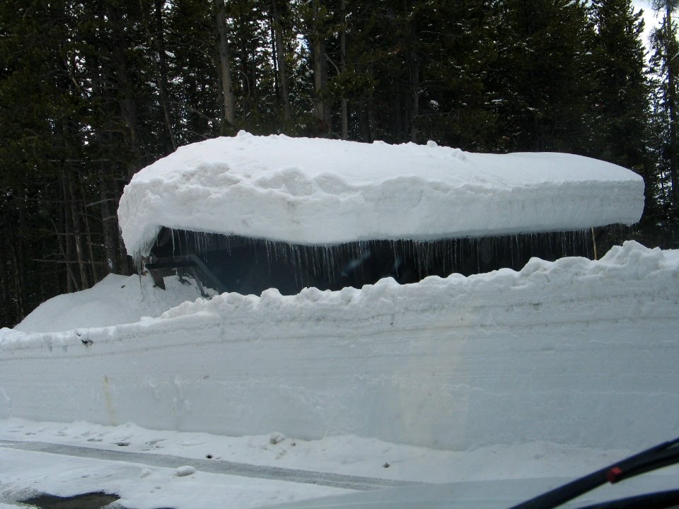 Ice Hut at Fishing Bridge