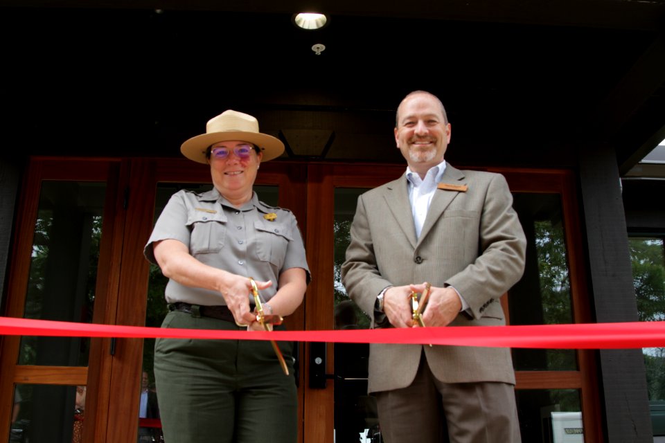 Big Meadows Wayside Ribbon Cutting