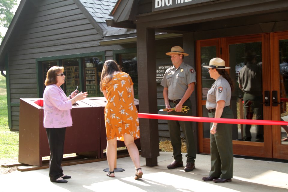 Big Meadows Wayside Ribbon Cutting