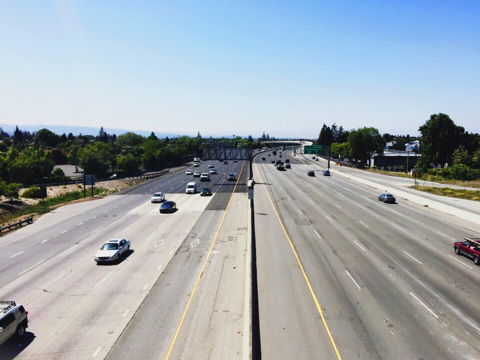 Cars driving road