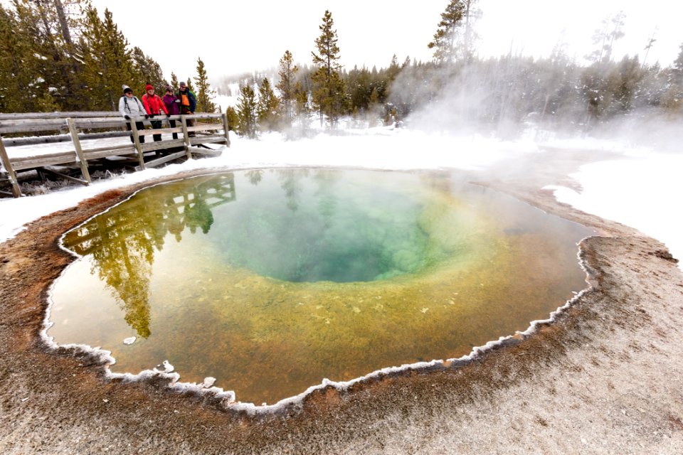 Taking in the views of Morning Glory Pool from the boardwalk (2)