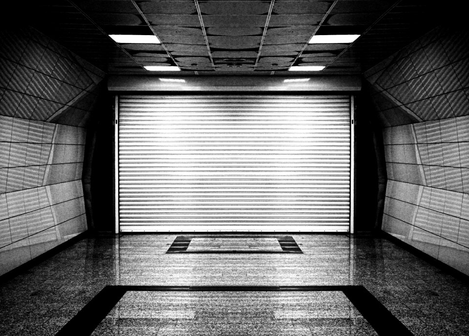 Closed subway dark