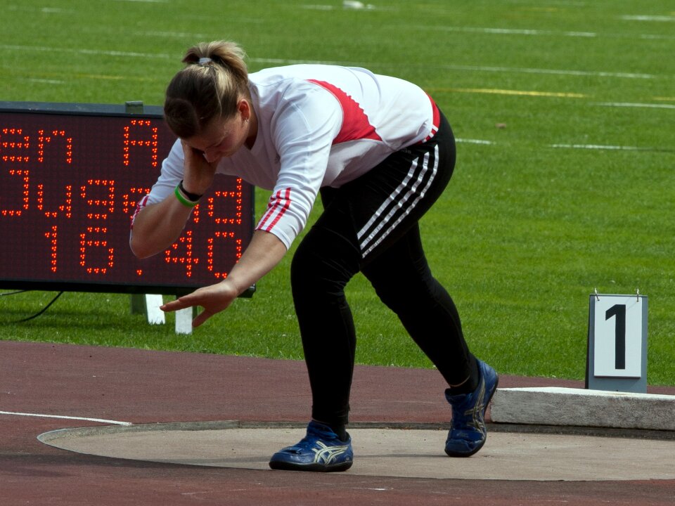 Athletics shot put sport