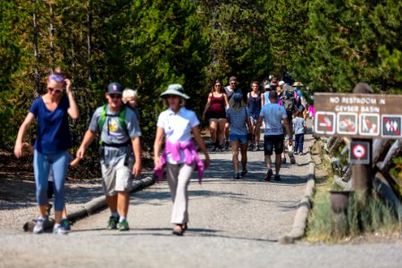 Trail to Norris Geyser Basin Museum