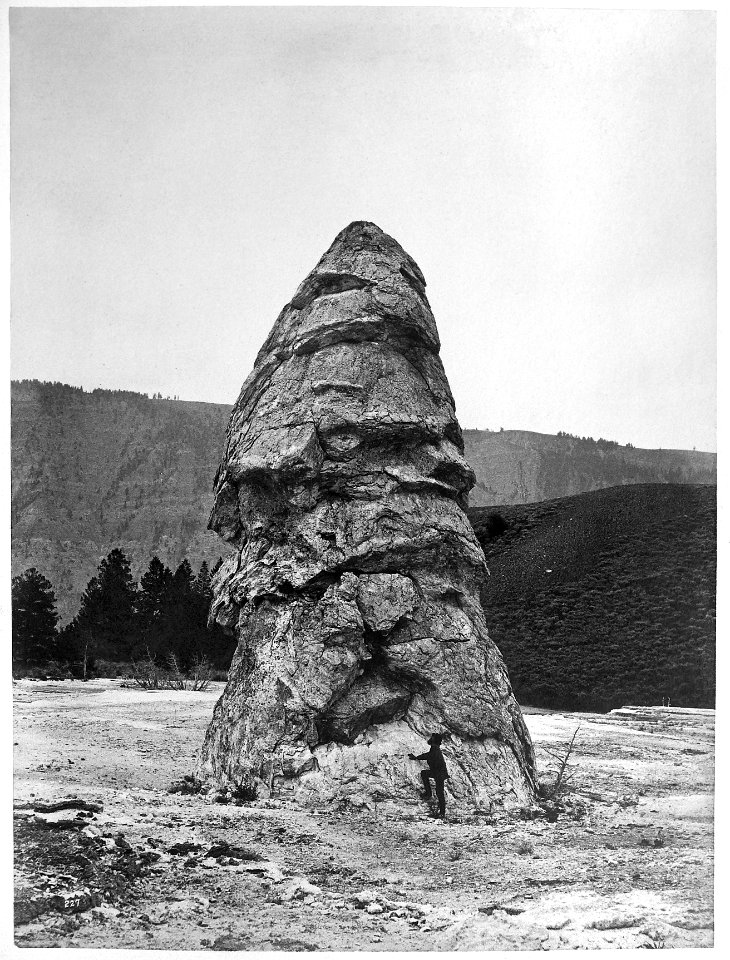 Liberty Cap at Mammoth Hot Springs