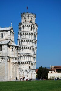 Baptistery tuscany the leaning tower