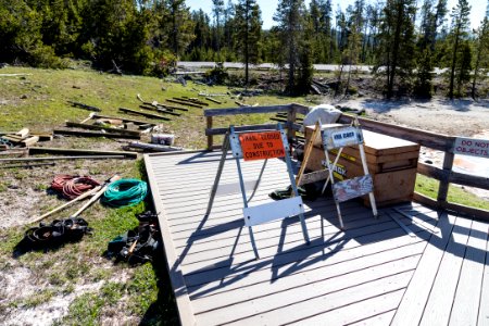 Silex Spring boardwalk extension project photo