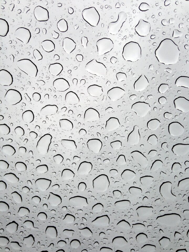 Drop liquid glass