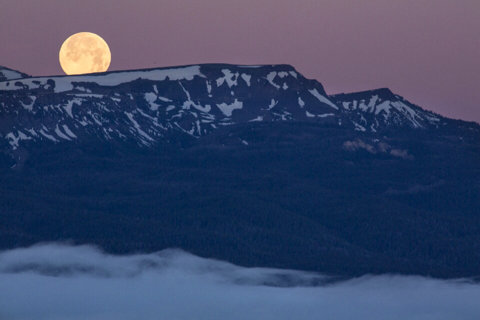 Sky evening mountain