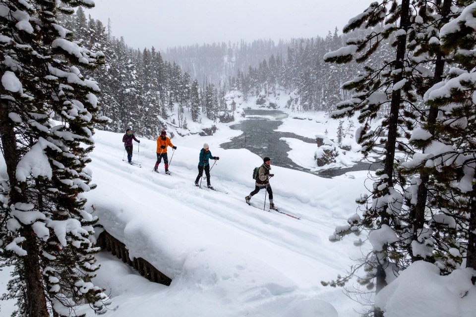 Cross-country skiing Old Canyon Bridge Trail (3)