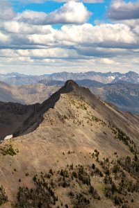 Hoyt Peak and the Absaroka Range (portrait) photo