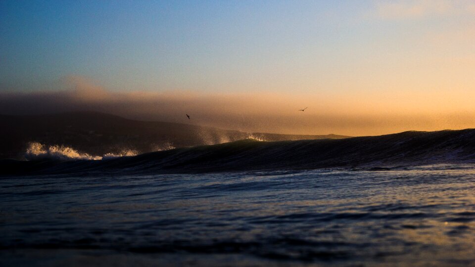 Spray foam ocean photo