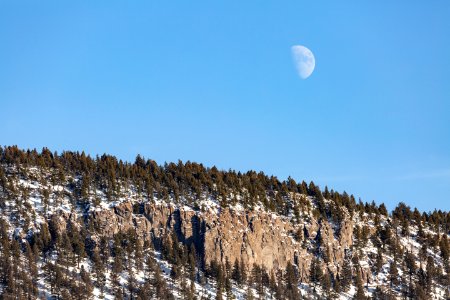 Moon over Mt. Everts photo
