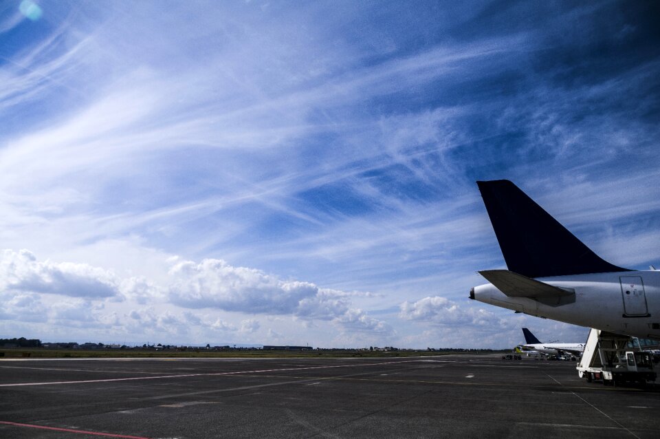 Runway cloud cirrus clouds