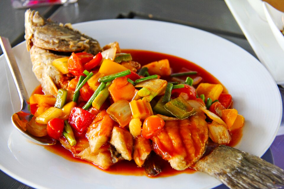 Delicious sweet and sour fish