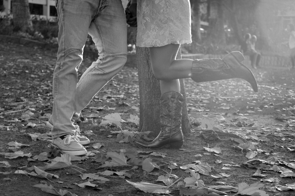 Romantic autumn cowboy boots