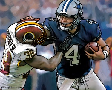 Dallas Cowboys Dak Prescott - Washington Redskins Donte Whitner