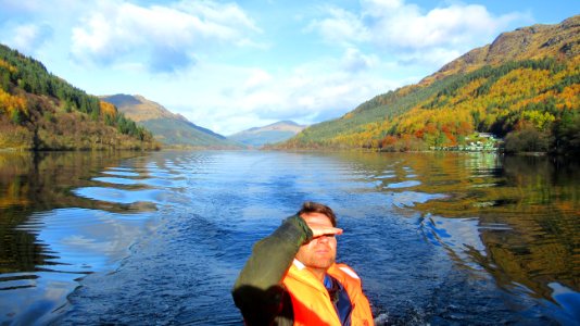 Out on Woolen Eyes on Loch Eck..