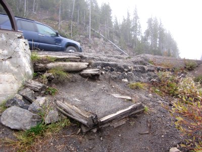 Lewis River Bridge - Exposed reinforcing bars