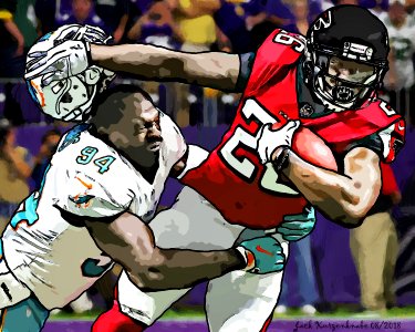 Atlanta Falcons Tevin Coleman - Miami Dolphins Lawrence Timmons a