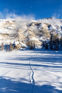 Roaring Mountain Winter Portrait photo