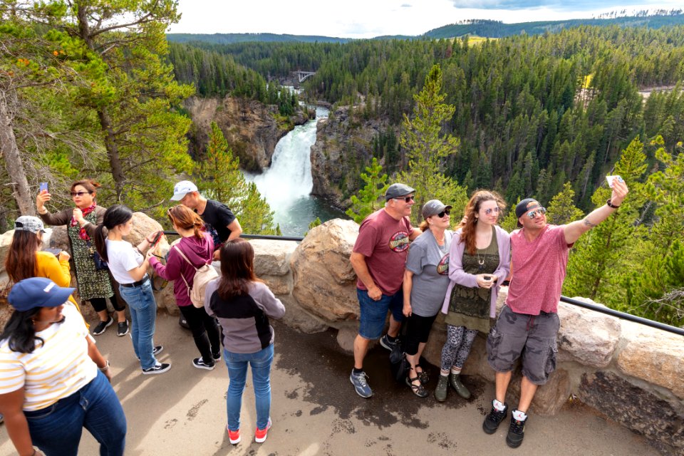 People enjoying the view from Uncle Tom's Point