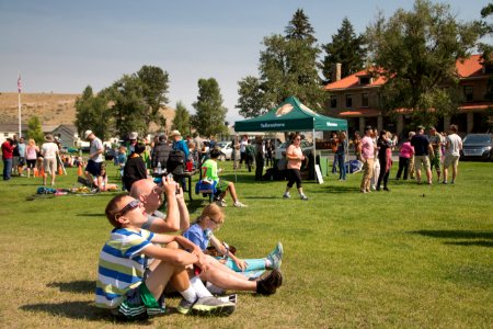 Scenes from the August 21, 2017 eclipse in Mammoth Hot Springs