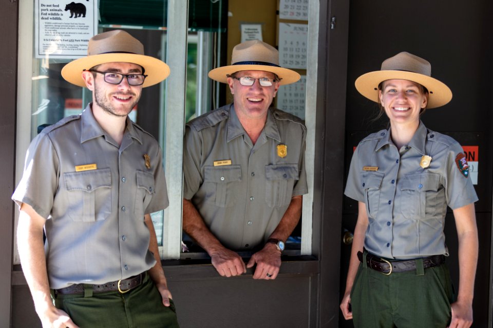 Rangers working the East Entrance