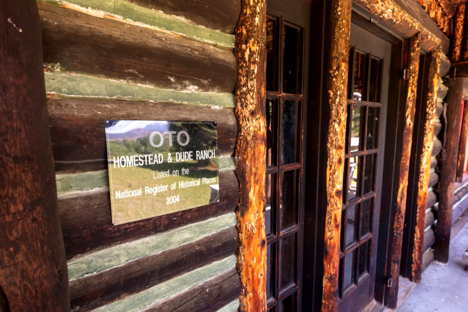 OTO Homestead and Dude Ranch main lodge entrance