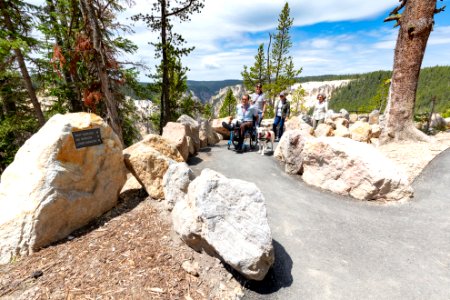 Exploring the new trails at Inspiration Point West Overlook