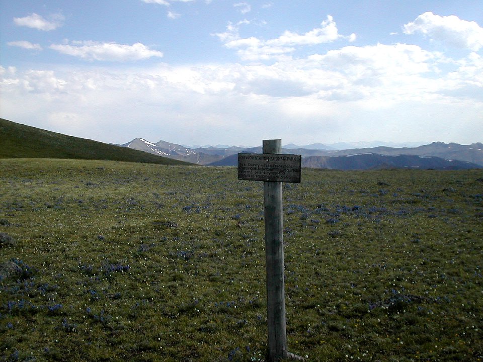 Looking into Yellowstone from Republic Pass