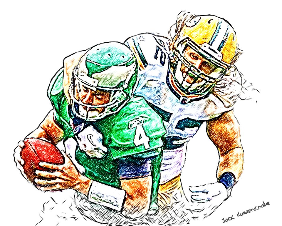 0 Green Bay Packers Clay Matthews - Philadelphia Eagles  Kevin Kolb