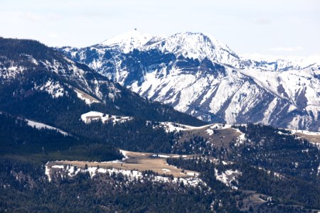 Snowy Sheep Mountain viewed from Dome Mountain photo