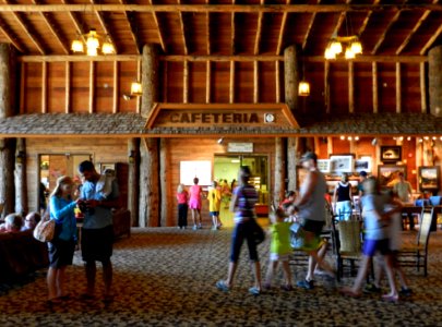 Old Faithful Lodge, lobby photo