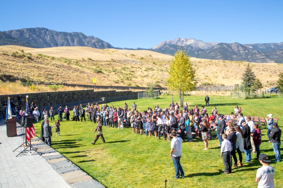 Scenes from the 2018 Naturalization Ceremony in Mammoth Hot Springs