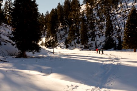 Skiers headed to Lost Lake photo