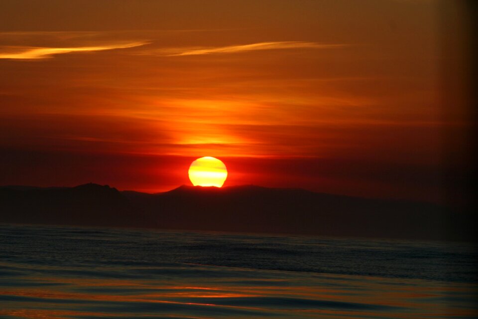 Dusk sunshine sky