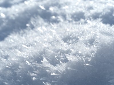 Schnee-Makro