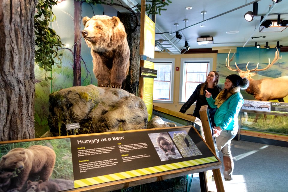Exploring the Albright Visitor Center exhibits