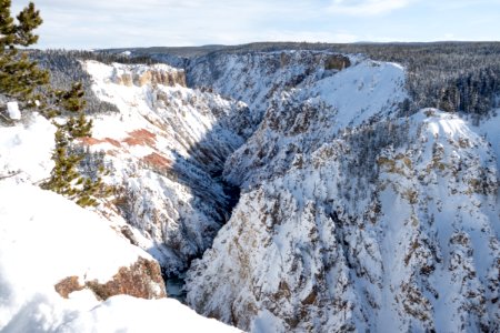 Grand Canyon of the Yellowstone from Grand View overlook photo