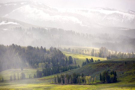 Spring storm, Lamar Valley