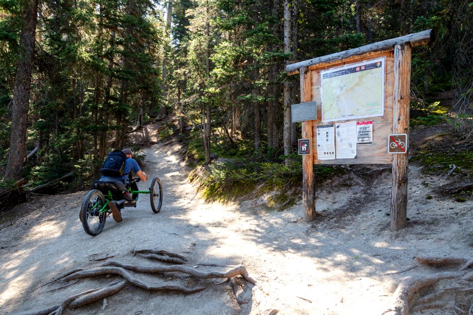 Off-road wheelchair on Sublime Point Trail