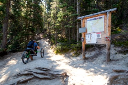 Off-road wheelchair on Sublime Point Trail