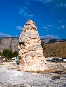 Liberty Cap at Mammoth Hot Springs