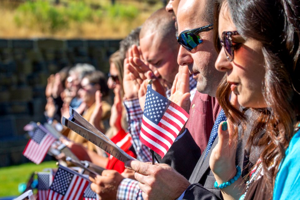 Scenes from the 2018 Naturalization Ceremony in Mammoth Hot Springs