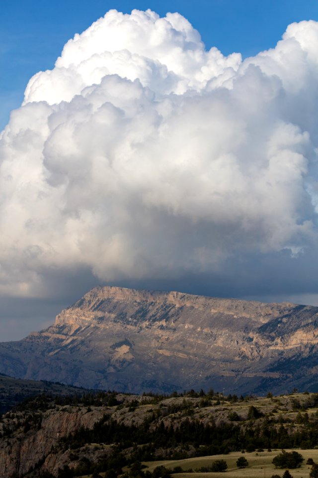 Bald Peak and storm clouds